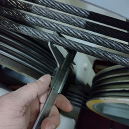 inspeção de cabos de aço